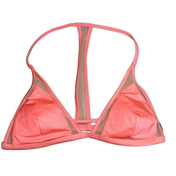 PINK Victoria's Secret Other - 2018 Victoria’s Secret PINK sz Med sexy bright coral bikini swim top sheer hot